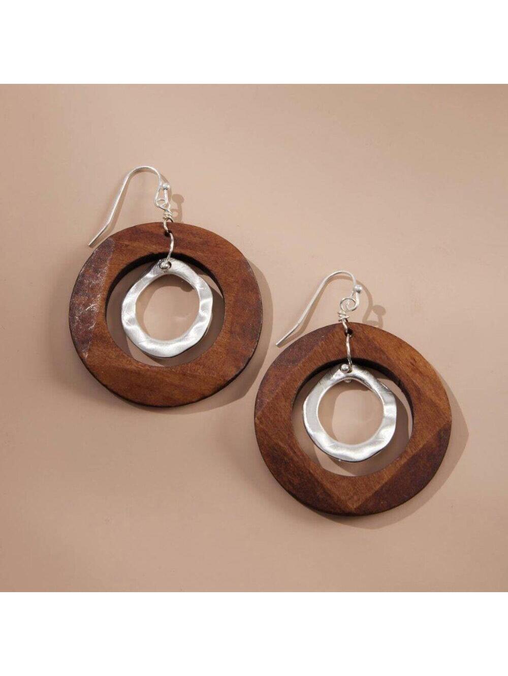 J.Jill Island Cabana Wood Earrings